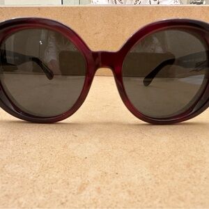 Élégant Olivier people Burgundy Sunglasses